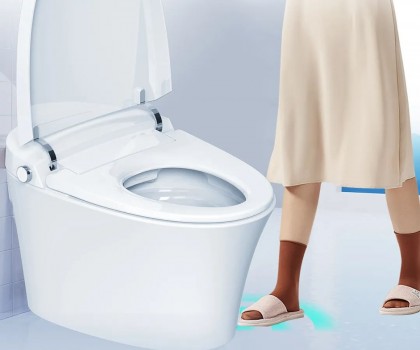 航標新品丨黑科技，凈力沖，雙感沖水·抗菌智能馬桶WZ5011/2