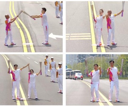 亞運(yùn)火炬?zhèn)鬟f，蒙娜麗莎微笑登場！